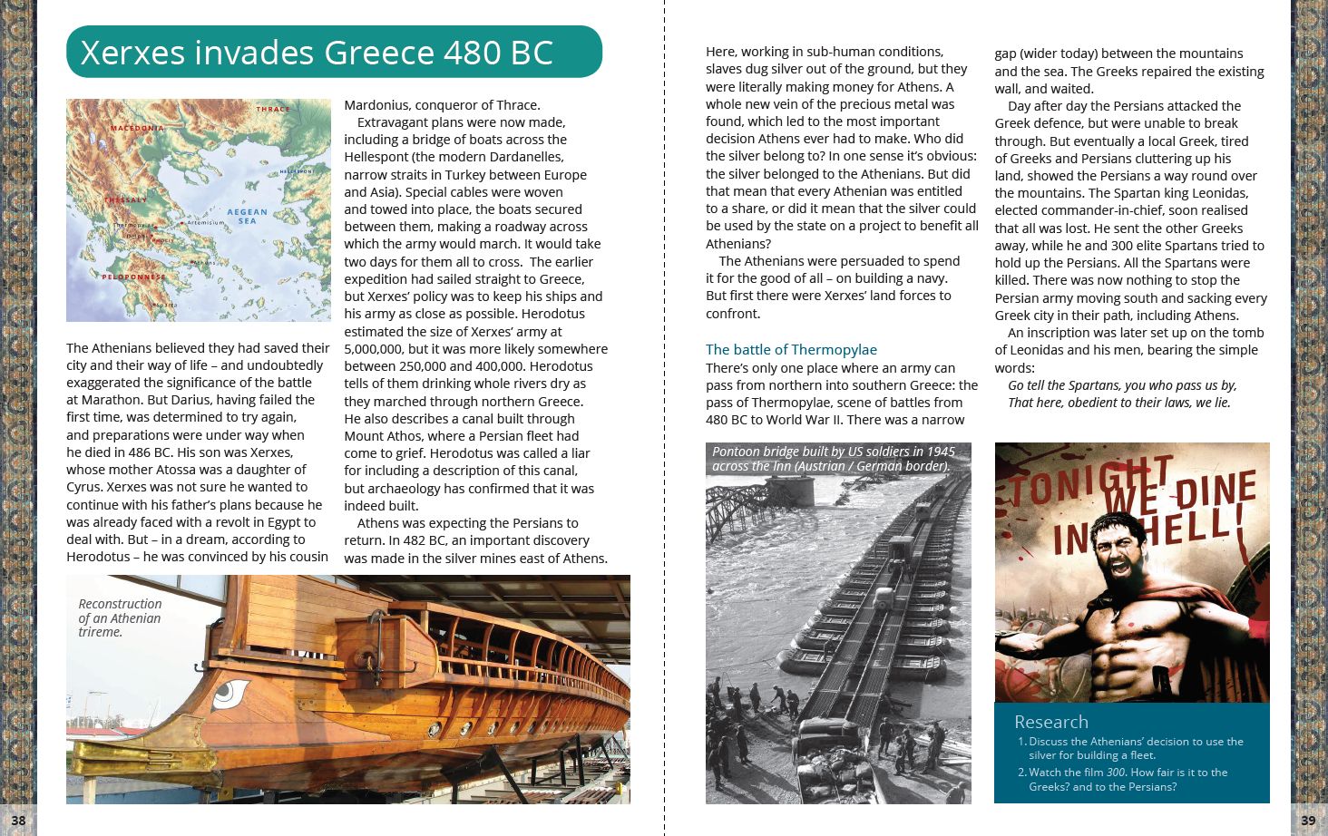 Xerxes invades Greece sample page