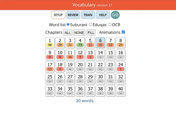 Vocabulary Trainer Update